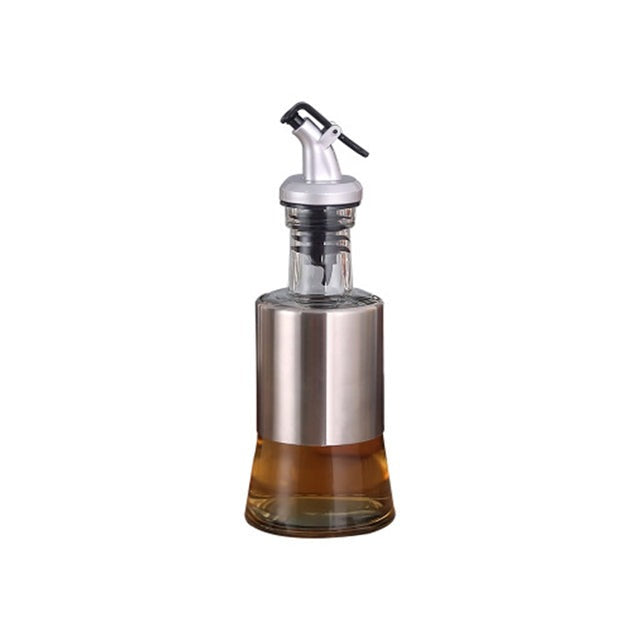 Edelstahl Ölflasche Glas Küchenkrug Lagerdispenser | Karnz