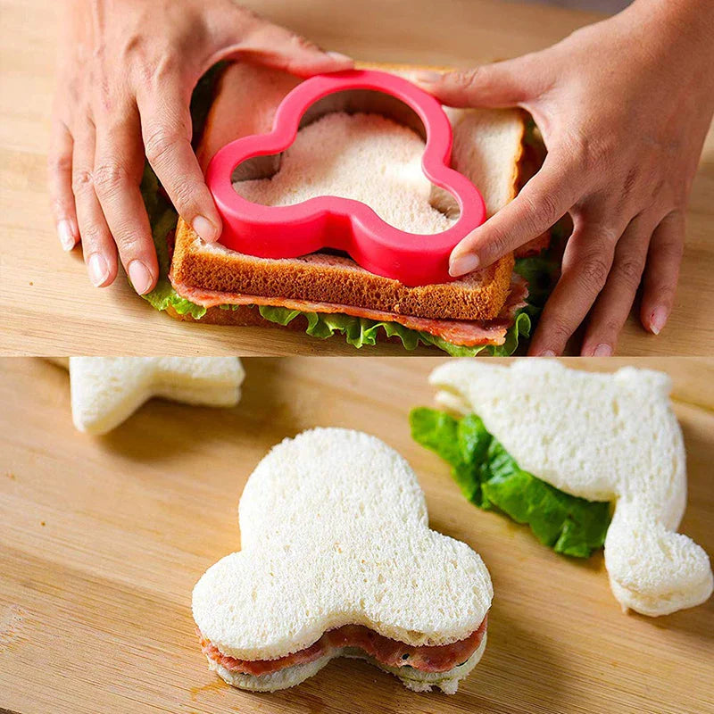 Edelstahl Sandwich Ausstecher Keksform Prägegerät Lebensmittelform Maker | Karnz