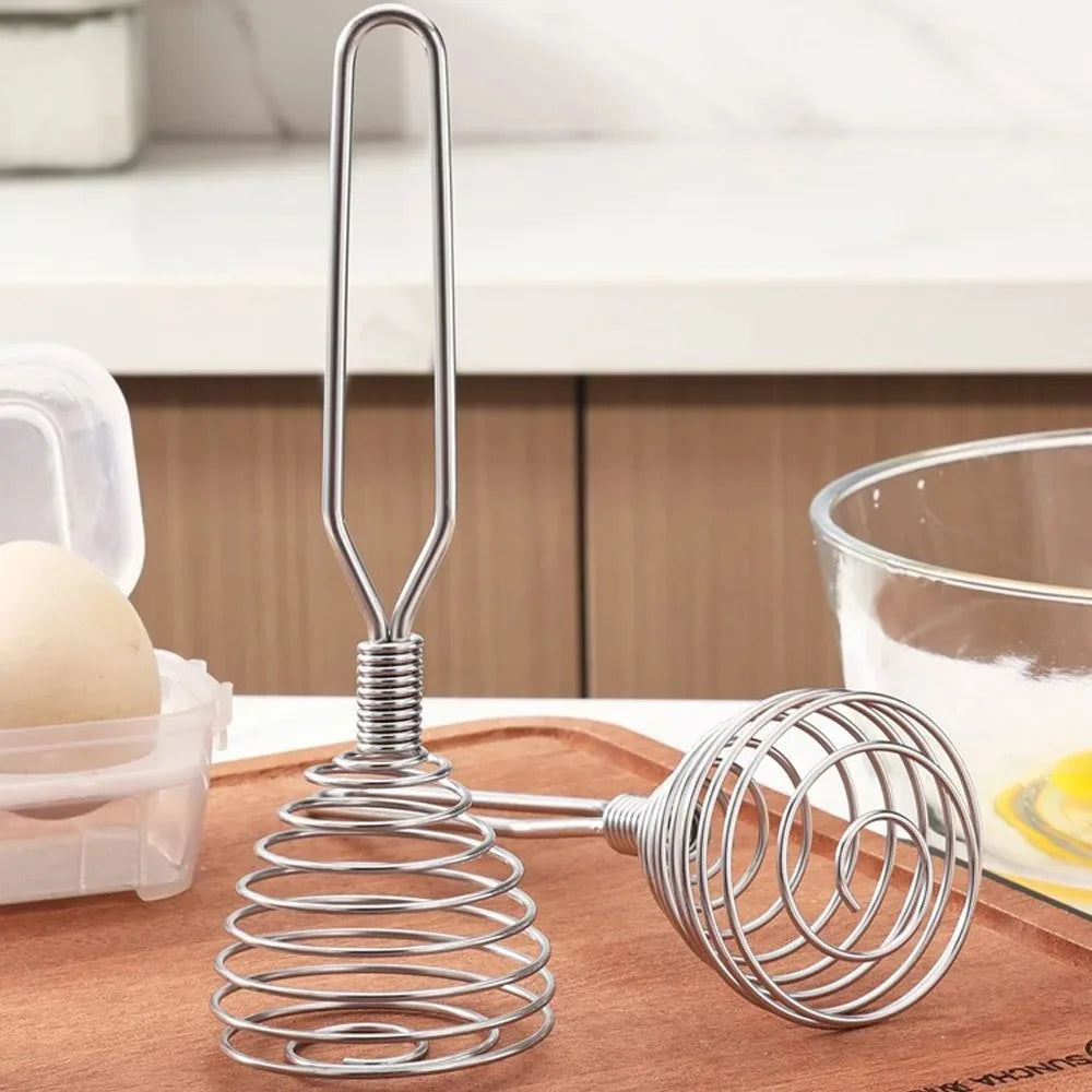 Edelstahl Spiralbesen Handmixer Koch Ei Soße Rührer | Karnz