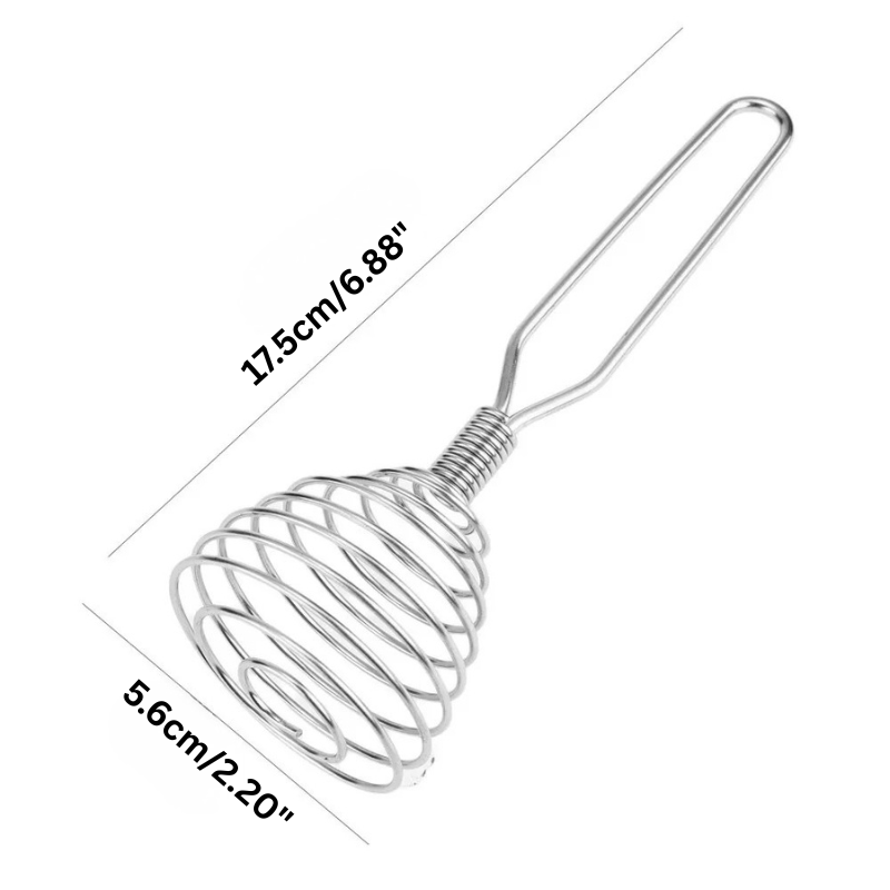 Edelstahl Spiralbesen Handmixer Koch Ei Soße Rührer | Karnz