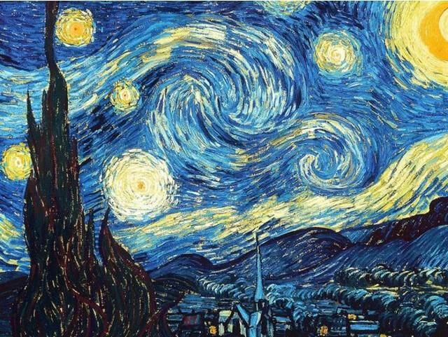 Der Sternenklare Nacht - Van-Go Malen nach Zahlen Set | Karnz
