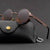 Vintage runde Steampunk-Sonnenbrille, polarisiert, UV400