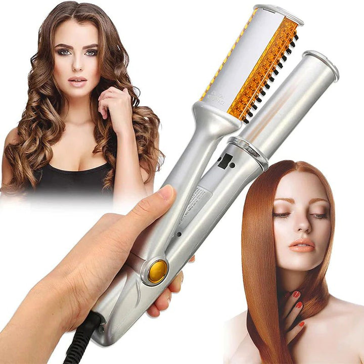 STYLESPIN – 2-in-1 rotierende Haarbürste mit einstellbaren Temperaturstufen