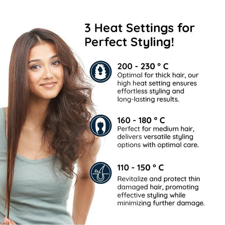 STYLESPIN – 2-in-1 rotierende Haarbürste mit einstellbaren Temperaturstufen