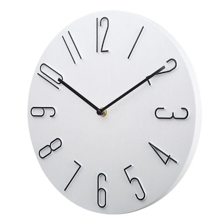 Leise moderne Quarz-Wanduhr