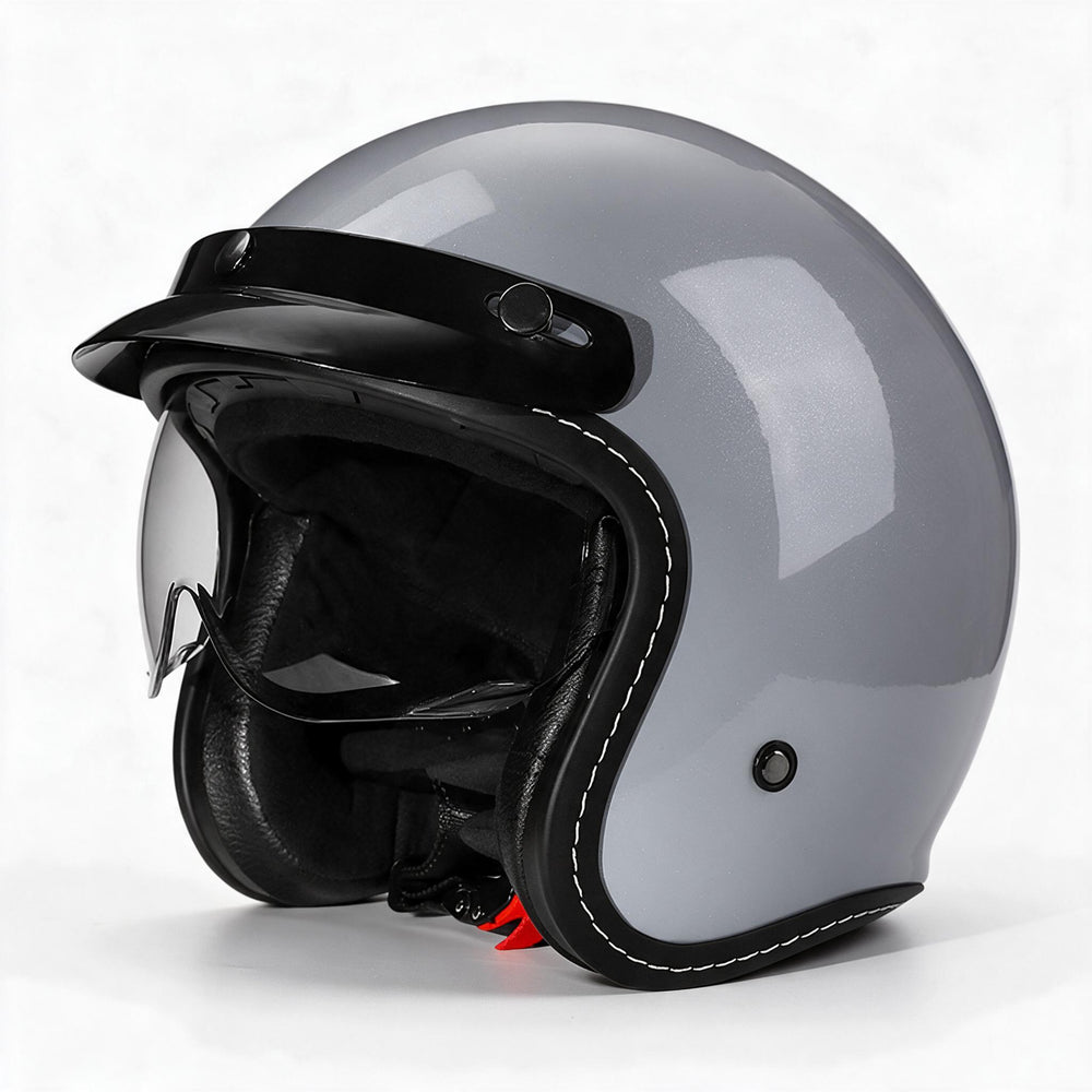 Stylischer Offene-Face Motorradhelm Karnz