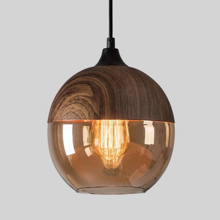 Karnz | Stilvolle skandinavische Holz-Deckenlampe - NordLuna