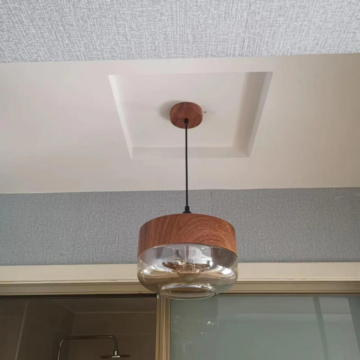 Karnz | Stilvolle skandinavische Holz-Deckenlampe - NordLuna