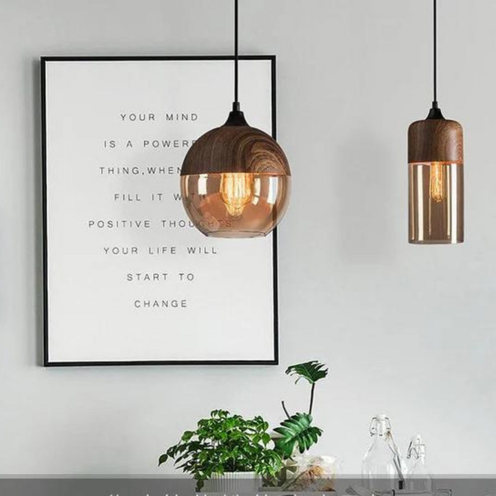 Karnz | Stilvolle skandinavische Holz-Deckenlampe - NordLuna