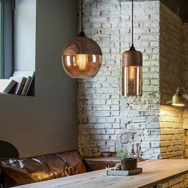 Karnz | Stilvolle skandinavische Holz-Deckenlampe - NordLuna