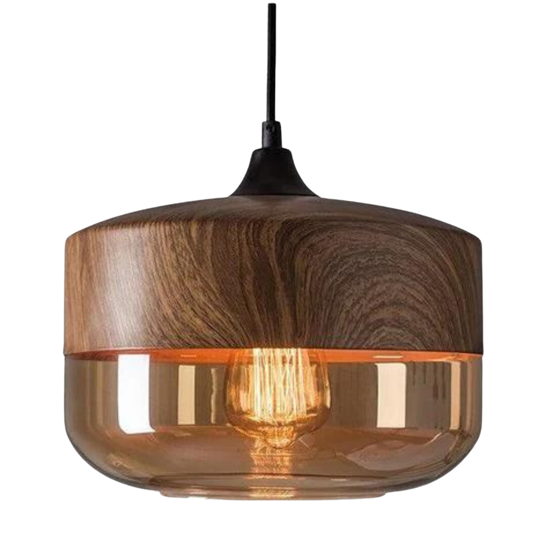 Karnz | Stilvolle skandinavische Holz-Deckenlampe - NordLuna