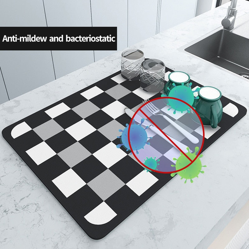 Superabsorbierende Drainagematte Küchenspüle Badezimmer Wasserhahn absorbierende Matte | Karnz