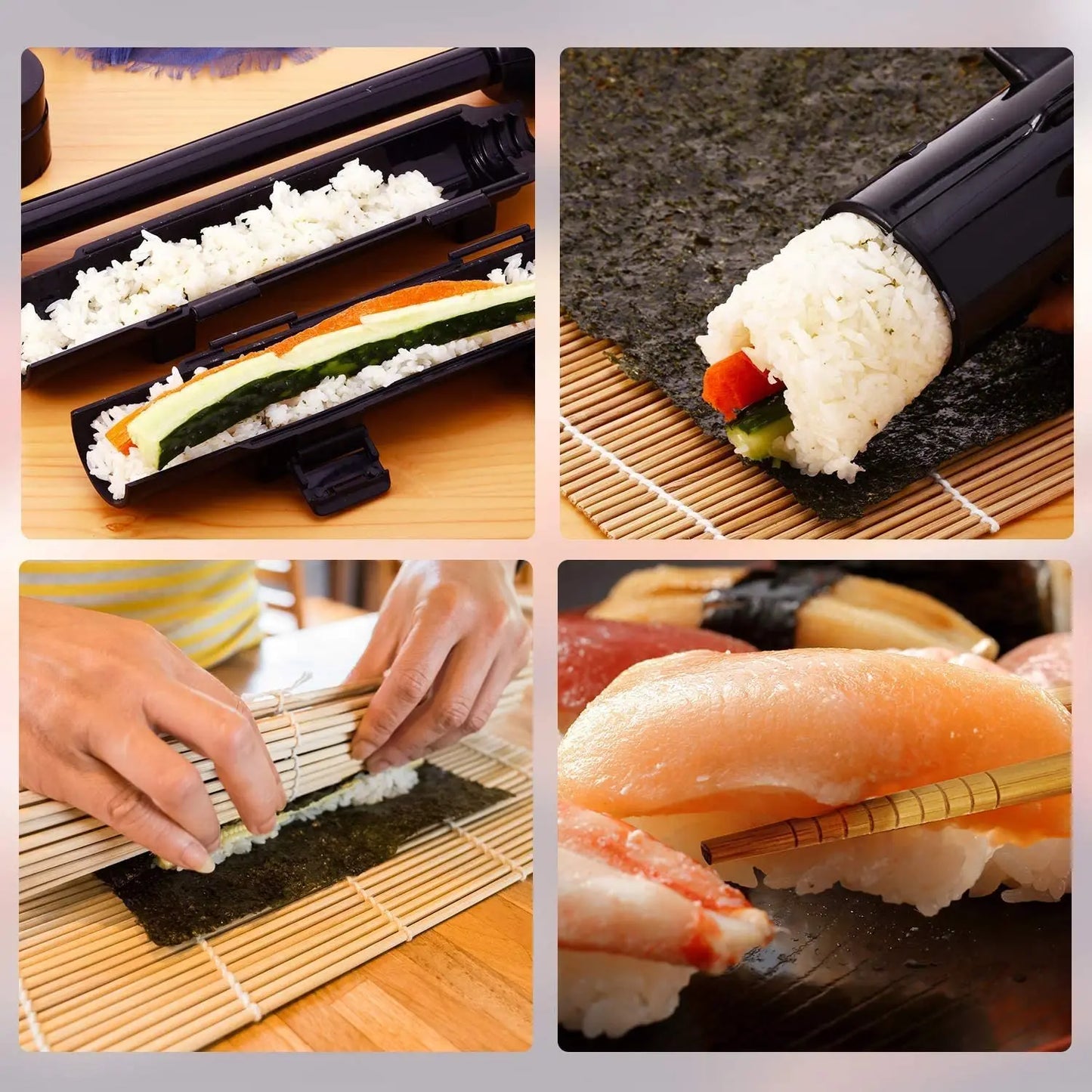 Sushi Bazooka Reismould Bambus Rollmatte Sushi Maker Set | Karnz