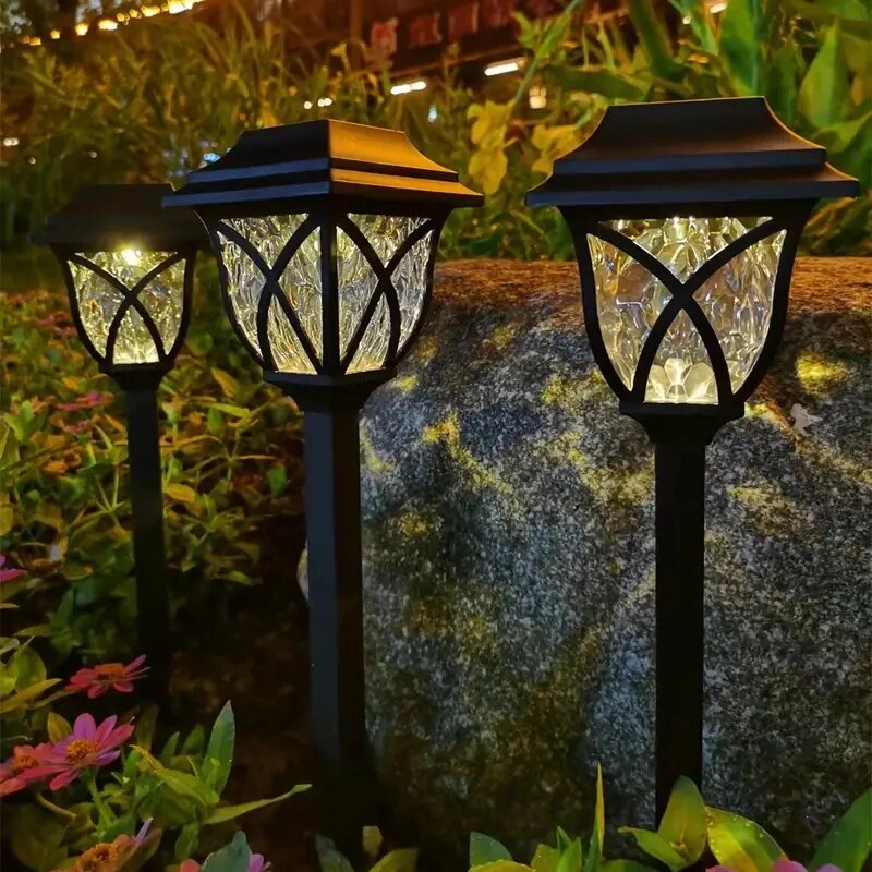 LED Solar Gartenleuchten – Dekorative Solarbetriebene Rasenlichter für Außenwege | Karnz