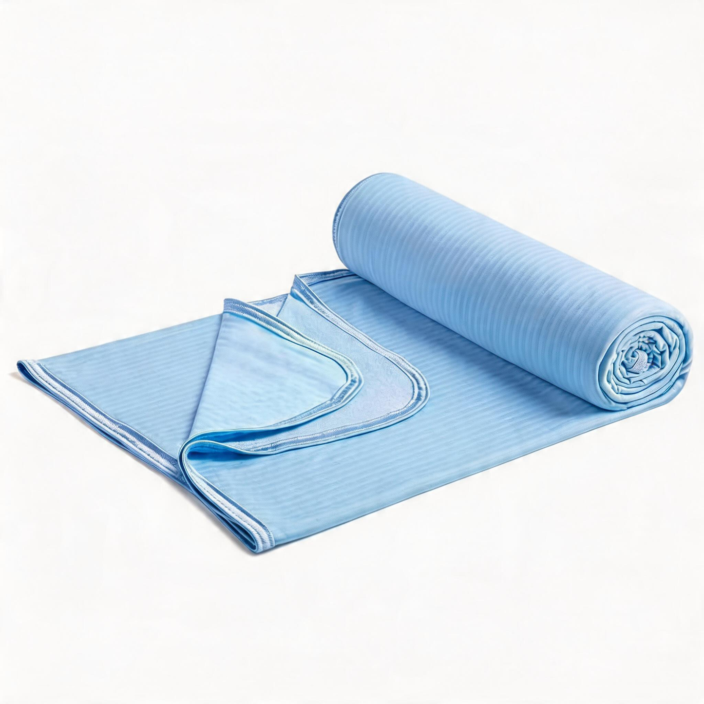 Cool Fiber Q-Max 0.4 Doppelseitige Eis-Seiden-Kühldecke – See blau | Karnz