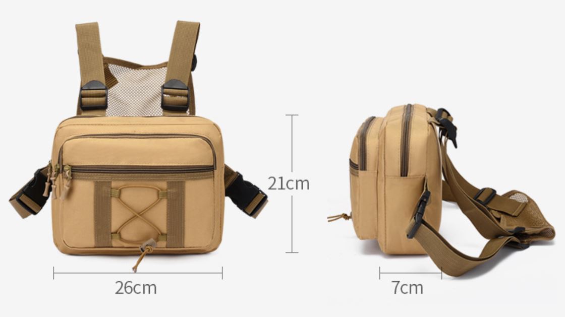 Haltbare Taktische Brusttasche – Wasserabweisendes Multifunktions-Outdoorgear | Karnz