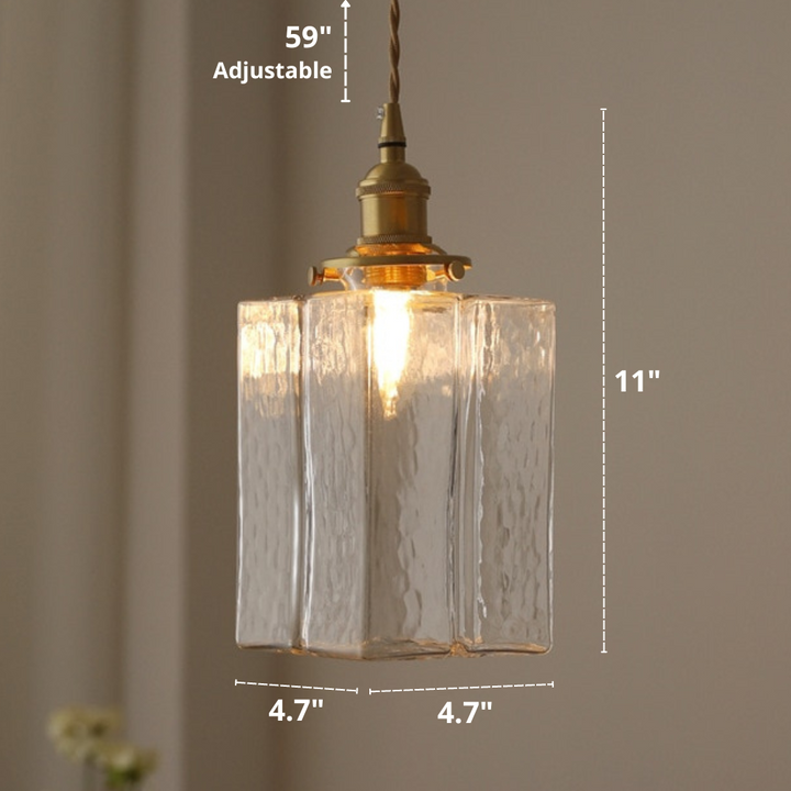 Whitley – Vintage-Glas-Hängelampen
