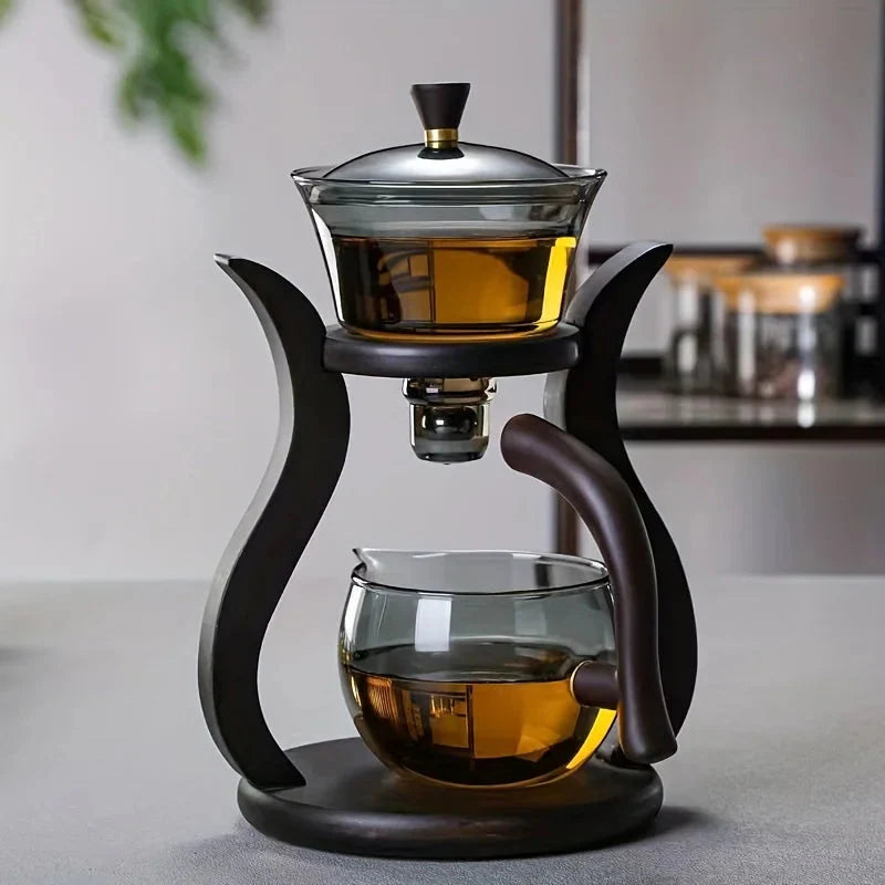 Teeset Halbautomatische Teekanne mit Infuser Magnetischer Schalter Glaswaren | Karnz