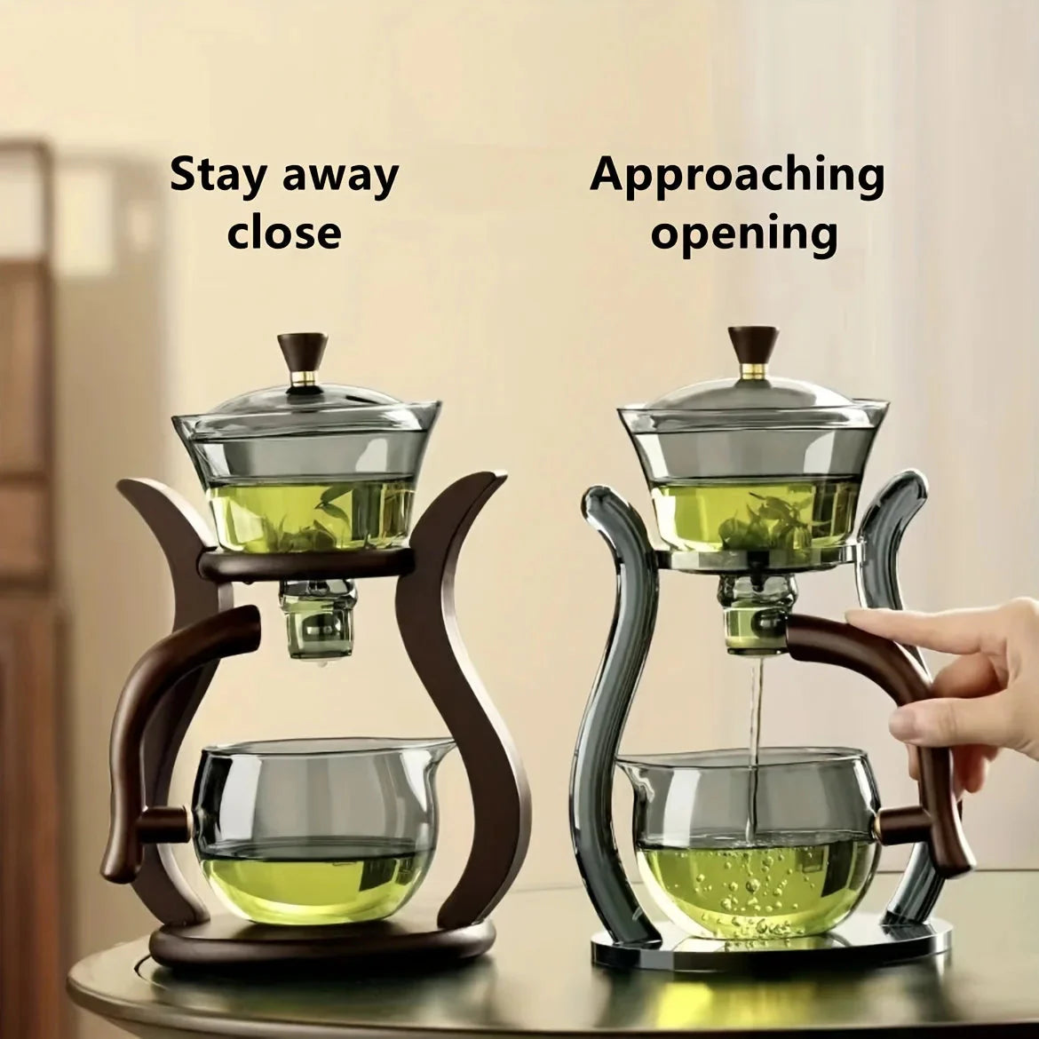 Teeset Halbautomatische Teekanne mit Infuser Magnetischer Schalter Glaswaren | Karnz