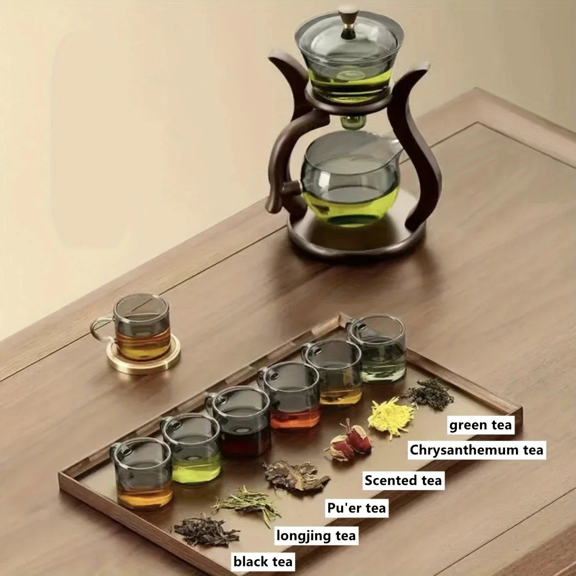 Teeset Halbautomatische Teekanne mit Infuser Magnetischer Schalter Glaswaren | Karnz