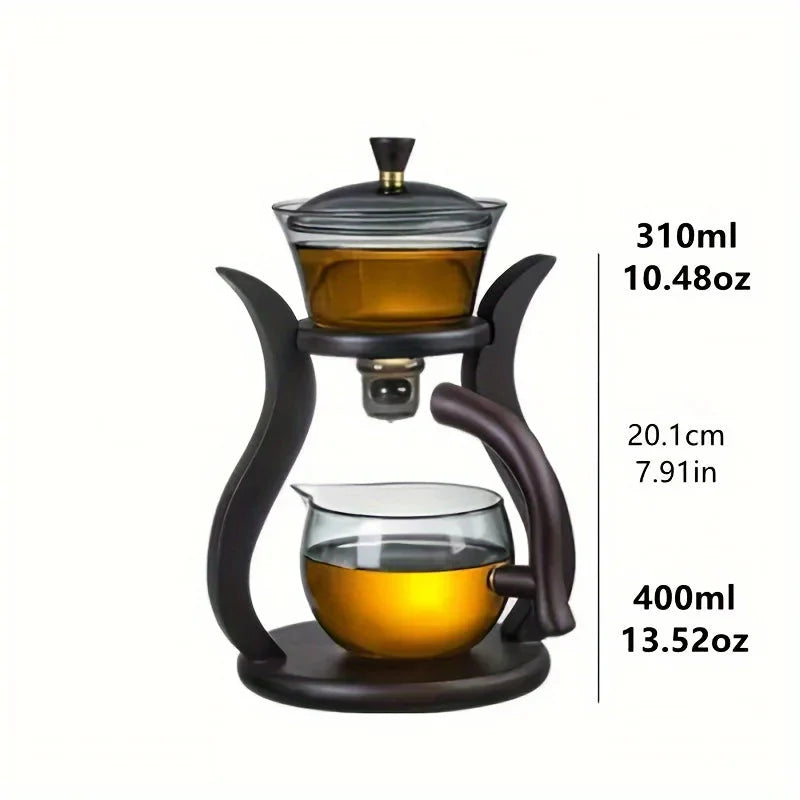 Teeset Halbautomatische Teekanne mit Infuser Magnetischer Schalter Glaswaren | Karnz