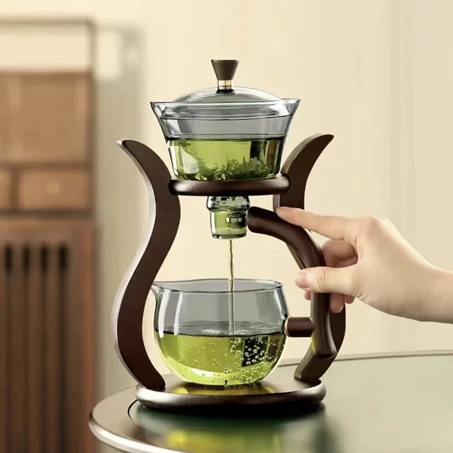 Teeset Halbautomatische Teekanne mit Infuser Magnetischer Schalter Glaswaren | Karnz