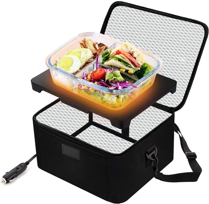 HeatGo Pro – Elektrischer tragbarer Lebensmittelwärmer Lunchbox mit 3-in-1 Anschluss | Karnz