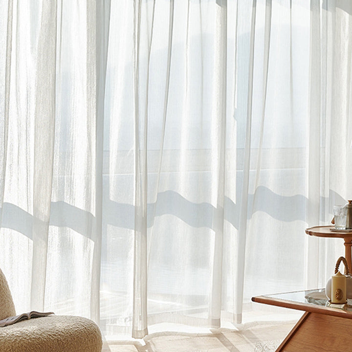 Transparente Leinen-Vorhänge, Leicht und Modern für Wohnzimmer | Karnz