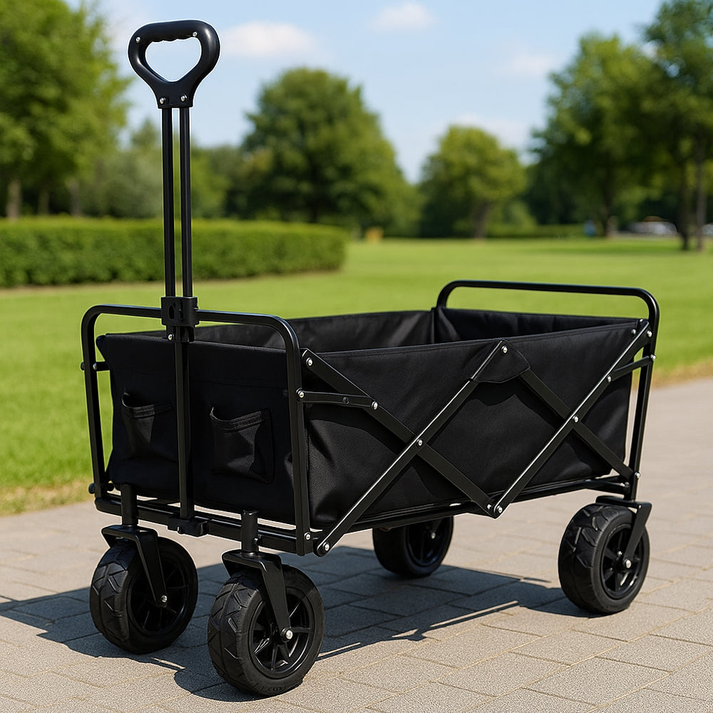 Bollerwagen, großes Modell - klappbar - für jedes Gelände | Karnz