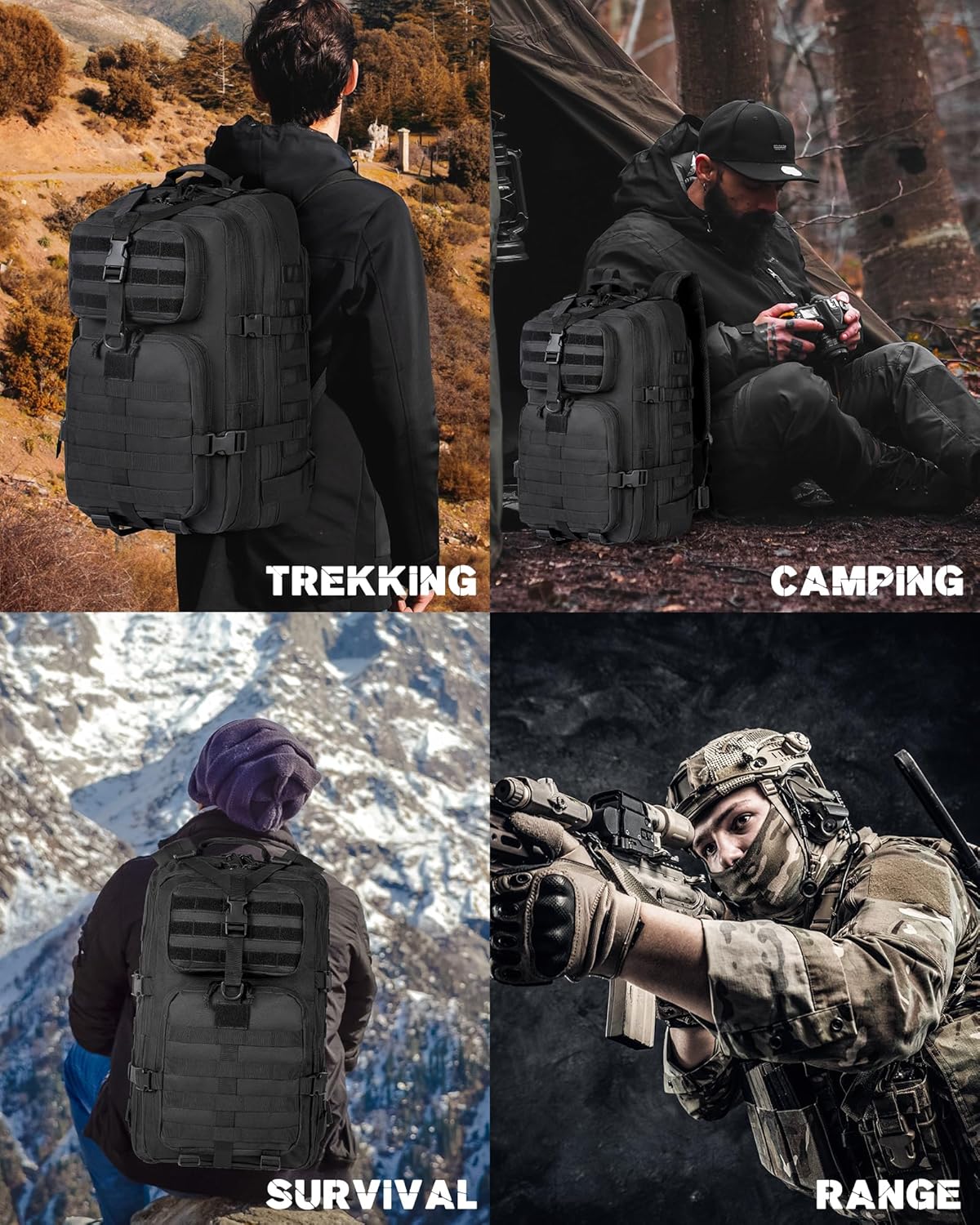 35L Outdoor Tactical Backpack mit Molle-System und Laptop-Aufbewahrung | Karnz