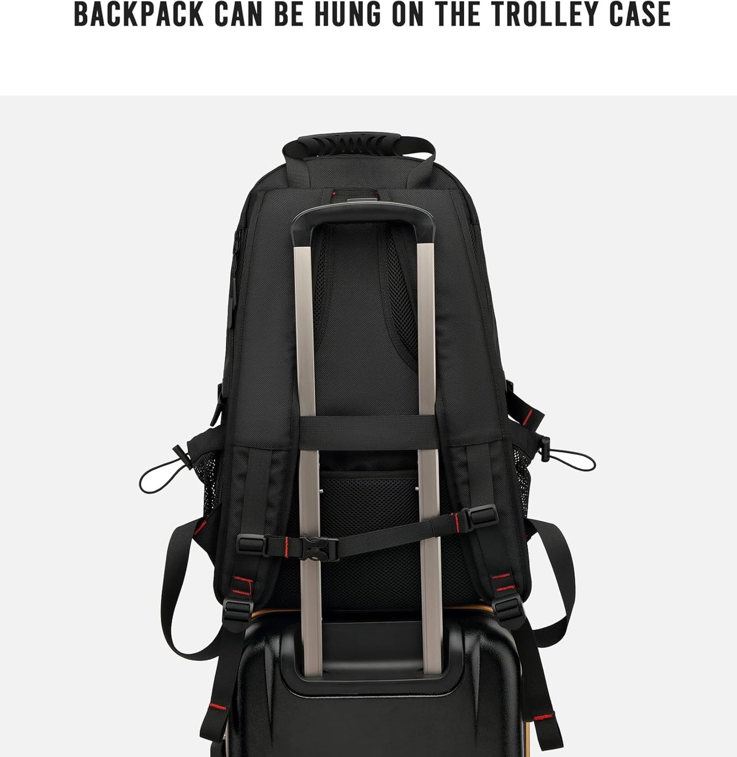 60L wasserdichter Reise-Laptop-Rucksack mit USB-Anschluss und Schuhfach | Karnz