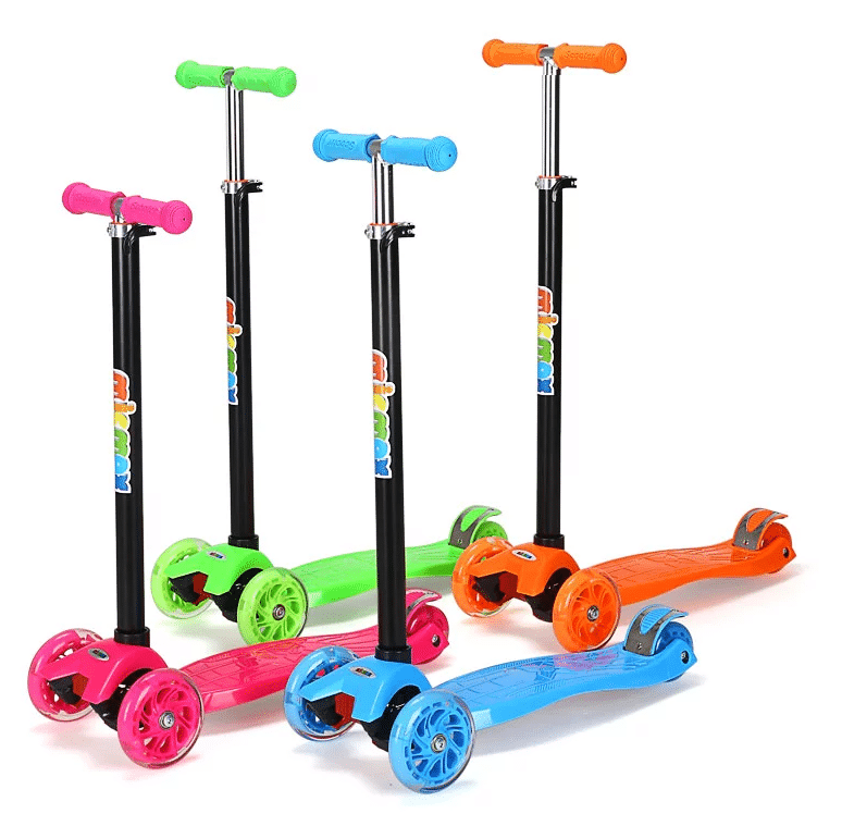 Roller 3 Räder mit LED-Licht (Blau oder Pink) | Karnz