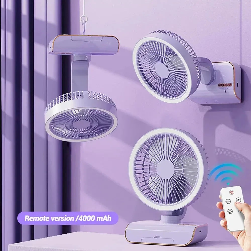 4000mAh Tragbarer Klimaanlagenventilator – Multi-Modus Stiller Kühlventilator für Zuhause & Camping | Karnz