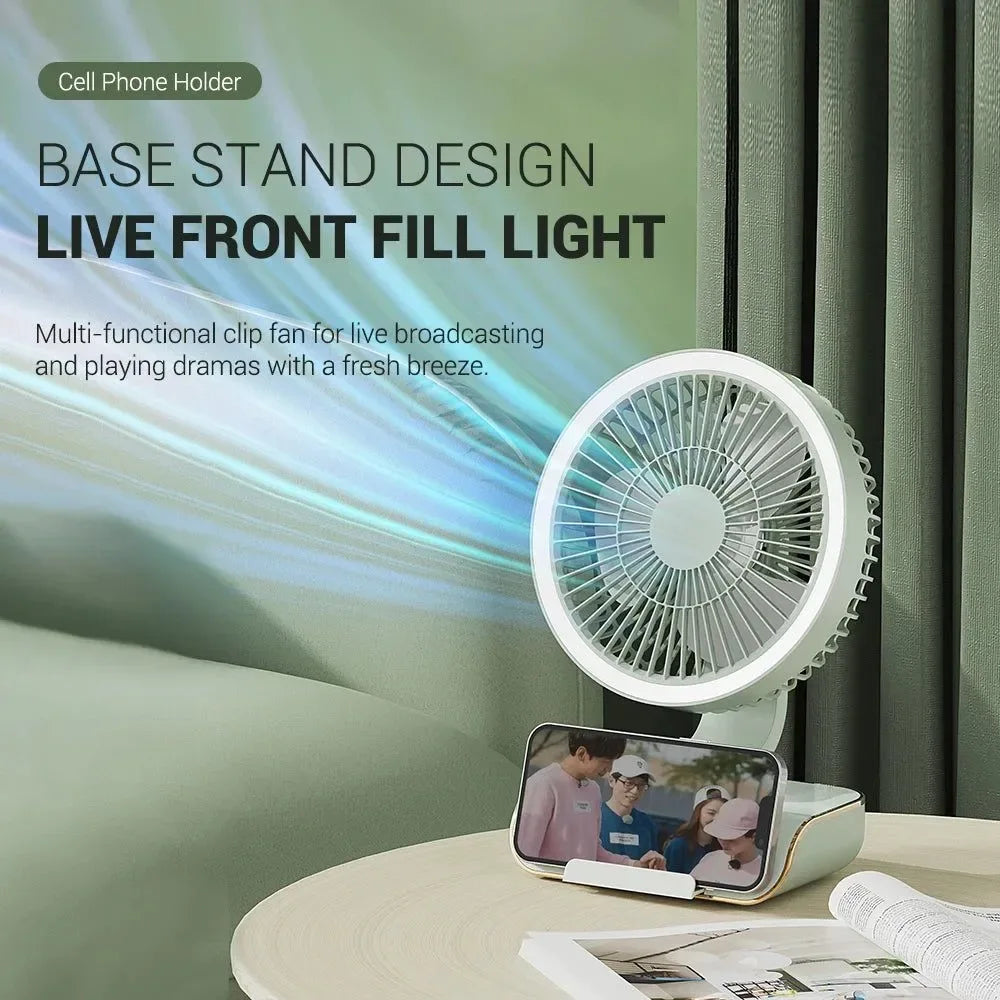 4000mAh Tragbarer Klimaanlagenventilator – Multi-Modus Stiller Kühlventilator für Zuhause & Camping | Karnz