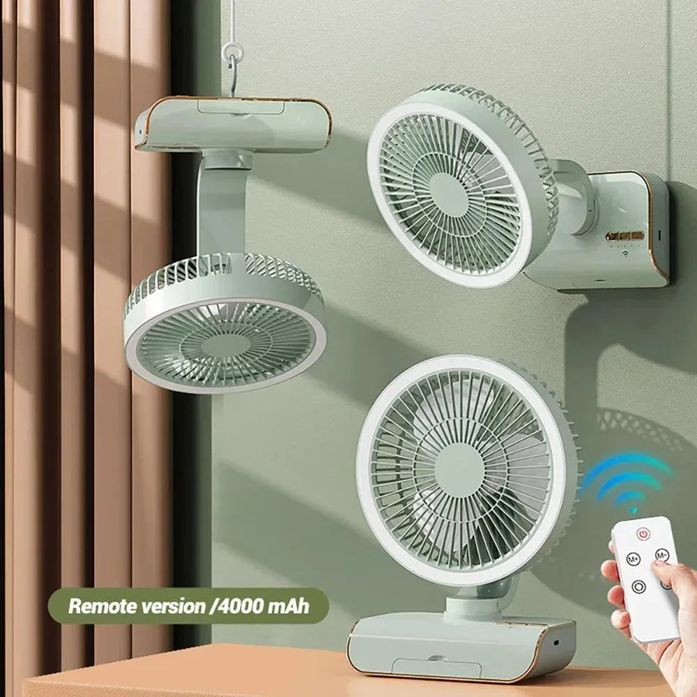 4000mAh Tragbarer Klimaanlagenventilator – Multi-Modus Stiller Kühlventilator für Zuhause & Camping | Karnz