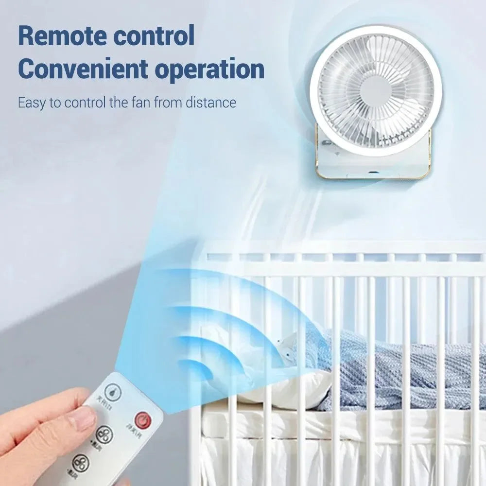 4000mAh Tragbarer Klimaanlagenventilator – Multi-Modus Stiller Kühlventilator für Zuhause & Camping | Karnz