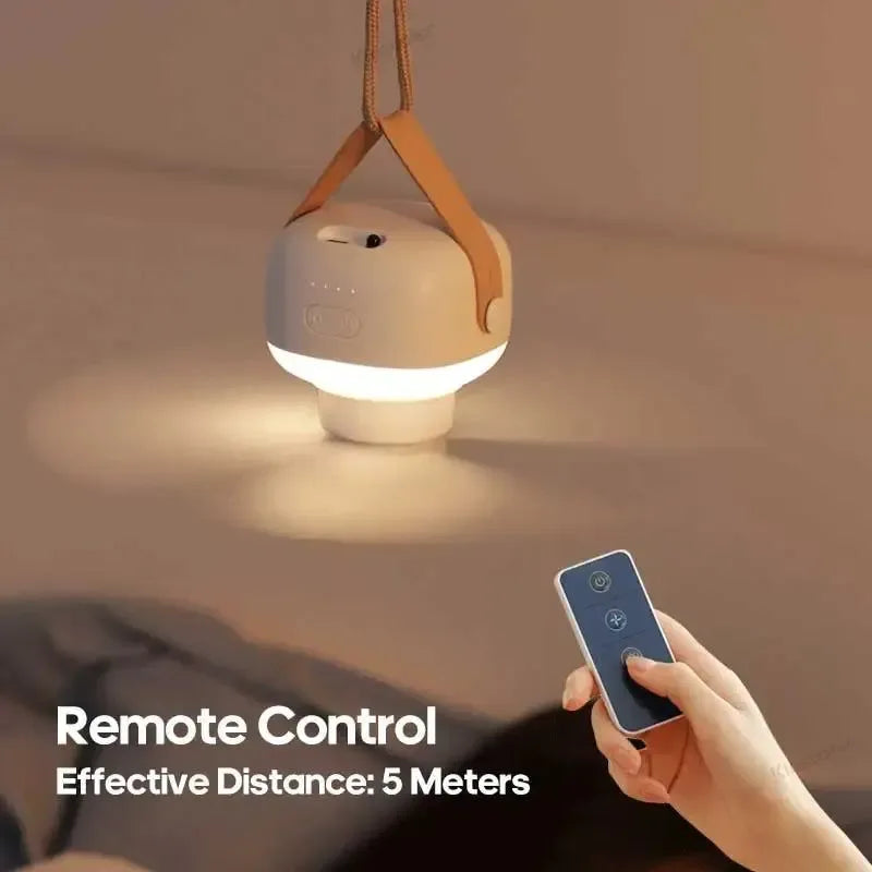 7200mAh Außen Camping Ventilator – Kabelloser Deckenventilator mit LED-Licht & Fernbedienung | Karnz