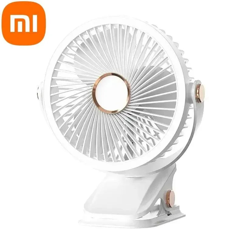 8000mAh Clip-on Ventilator 3 Geschwindigkeiten Leiser Wiederaufladbarer Desktop Tragbarer Luftzirkulator Kabelloser Ventilator | Karnz
