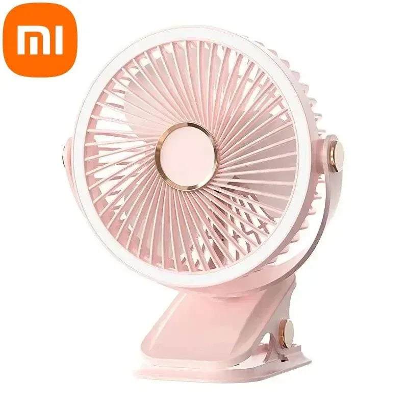 8000mAh Clip-on Ventilator 3 Geschwindigkeiten Leiser Wiederaufladbarer Desktop Tragbarer Luftzirkulator Kabelloser Ventilator | Karnz