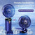 Handheld Mini Fan – 3000mAh Foldable USB Rechargeable Fan with LED Display & Phone Stand - Trekker Essentials