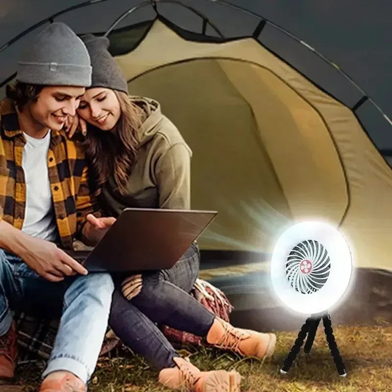 Multifunktionales Camping-Werkzeug - TYPE-C/Solarbetriebenes Lade-LED Camping Licht Ventilator | Karnz