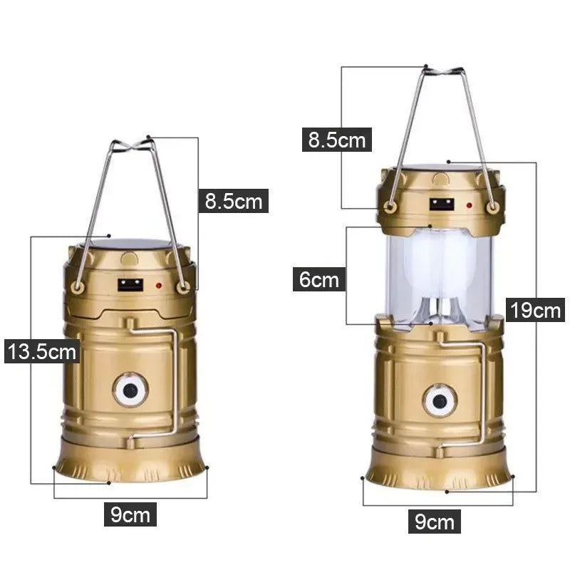 Multifunktionales Led Campinglicht Wiederaufladbare Campinglampe Solarstromladung Tragbarer Ventilator Laterne Notbeleuchtung im Freien | Karnz