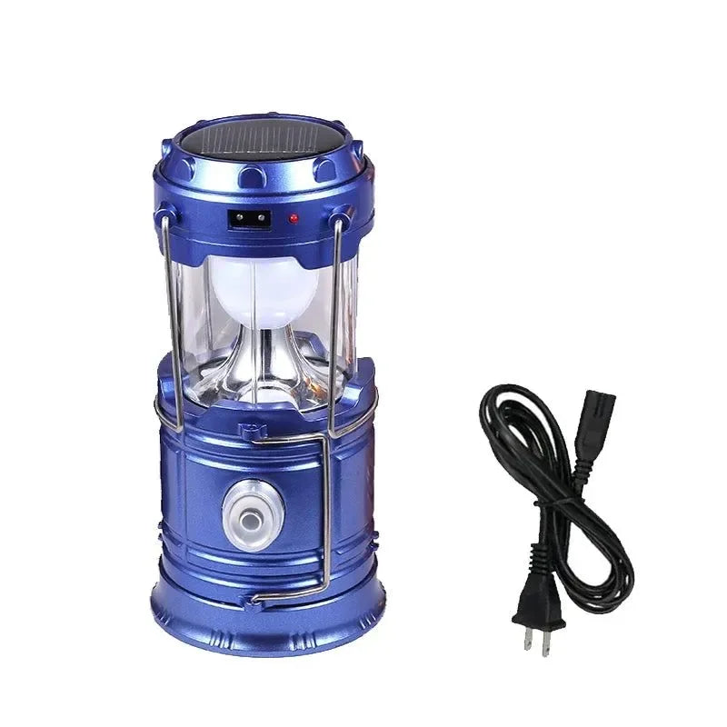 Multifunktionales Led Campinglicht Wiederaufladbare Campinglampe Solarstromladung Tragbarer Ventilator Laterne Notbeleuchtung im Freien | Karnz