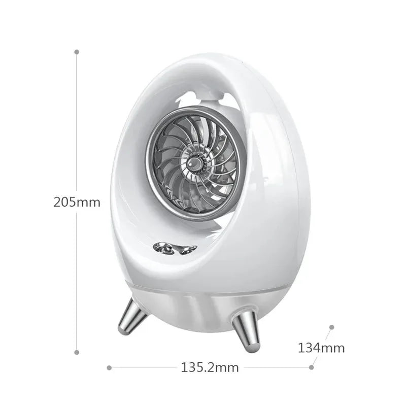 Tragbare Klimaanlage Luftkühler Ventilator - 2000mAh USB Ventilator für Büro, Zuhause, Camping, Reisen | Karnz