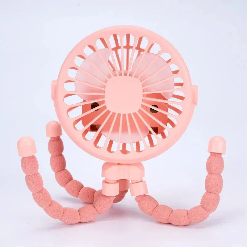 Portabler Octopus Ventilator – Flexibler, vielseitig einsetzbarer USB Ventilator für Reisen, Büro & Camping | Karnz