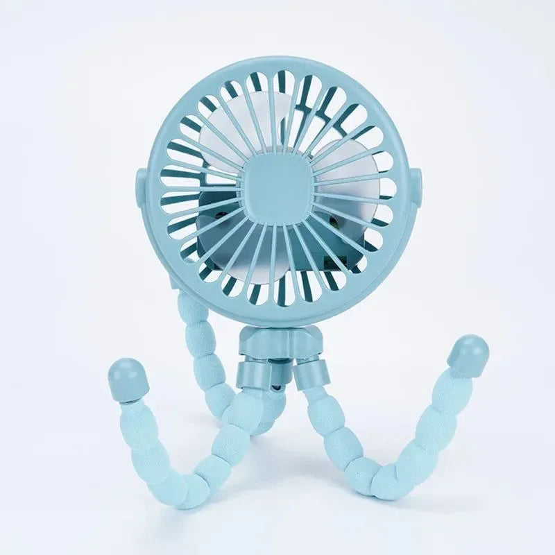 Portabler Octopus Ventilator – Flexibler, vielseitig einsetzbarer USB Ventilator für Reisen, Büro & Camping | Karnz