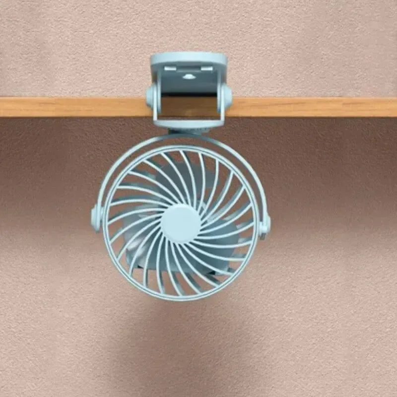 Akku 720° drehbarer Clipventilator mit Nachtlicht – Tragbare & vielseitige Kühlungslösung | Karnz