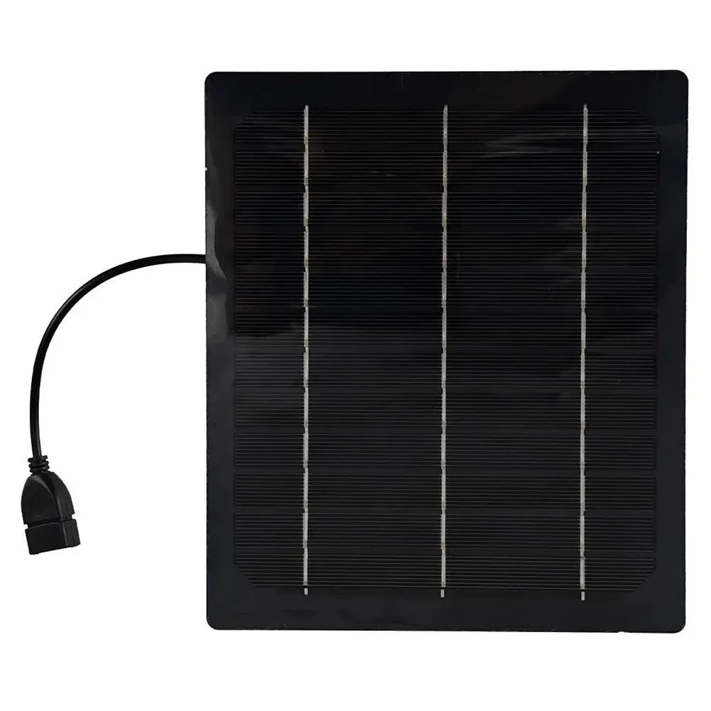 Solarbetriebener Campingventilator mit USB - Tragbarer Solarventilator für Outdoor-Camping, Wandern, Angeln, Reisen | Karnz
