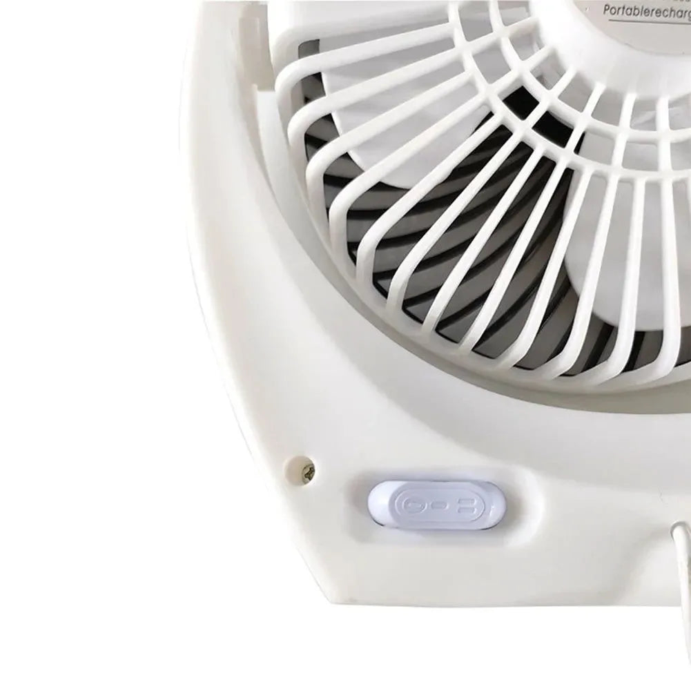 Solarbetriebener Campingventilator mit USB - Tragbarer Solarventilator für Outdoor-Camping, Wandern, Angeln, Reisen | Karnz