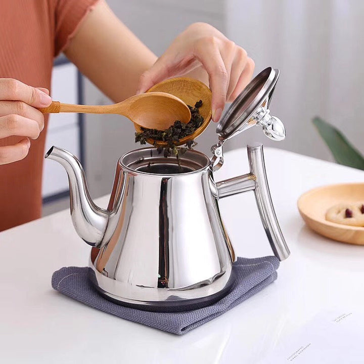 Edelstahl Teekanne mit abnehmbarem Teesieb 1.0L 1.5L 2.0L | Karnz
